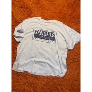 Vintage Elements Hip-Hop Gear T-Shirt Mens White Hanes Heavy 90s Streetwear